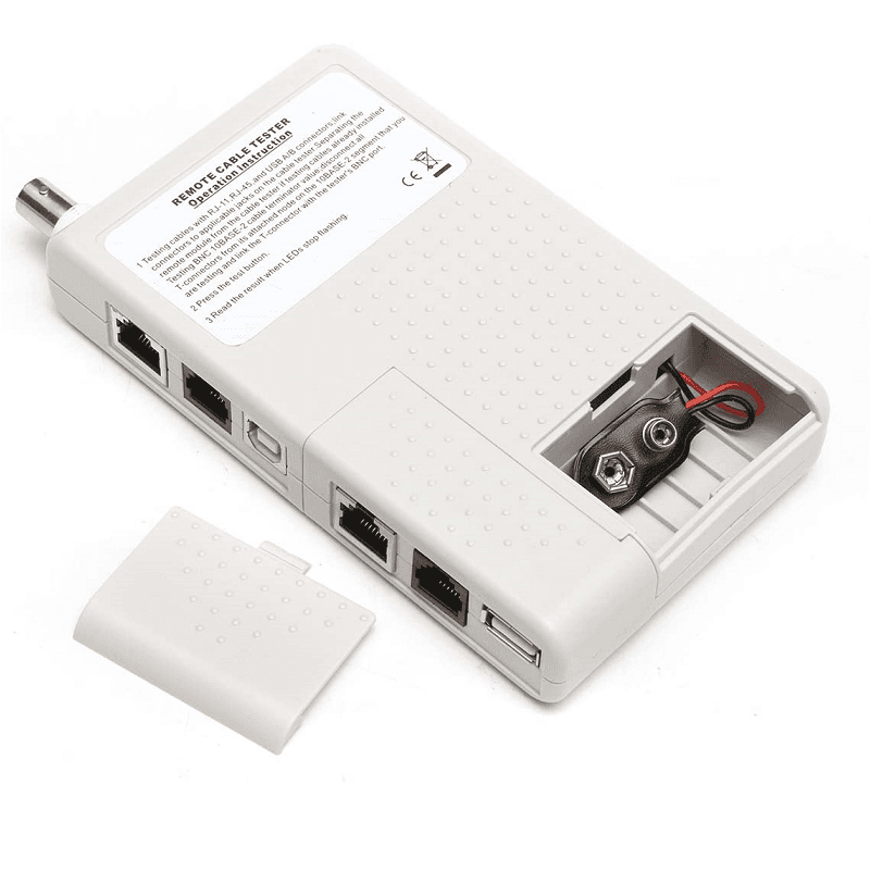 جهاز فحص أسلاك RJ45/RJ11/USB/BNC LAN Cable أربعة في واحد في 1