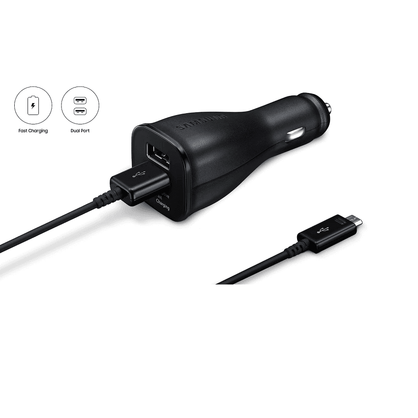 شاحن سيارة USB مزدوج الشحن سريع التكيف من سامسونج