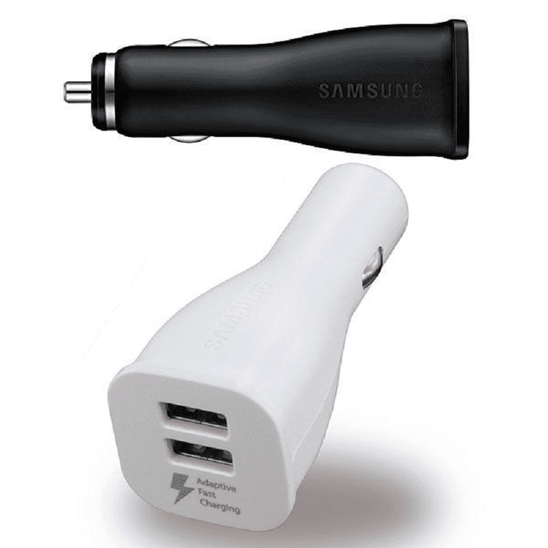 شاحن سيارة USB مزدوج الشحن سريع التكيف من سامسونج